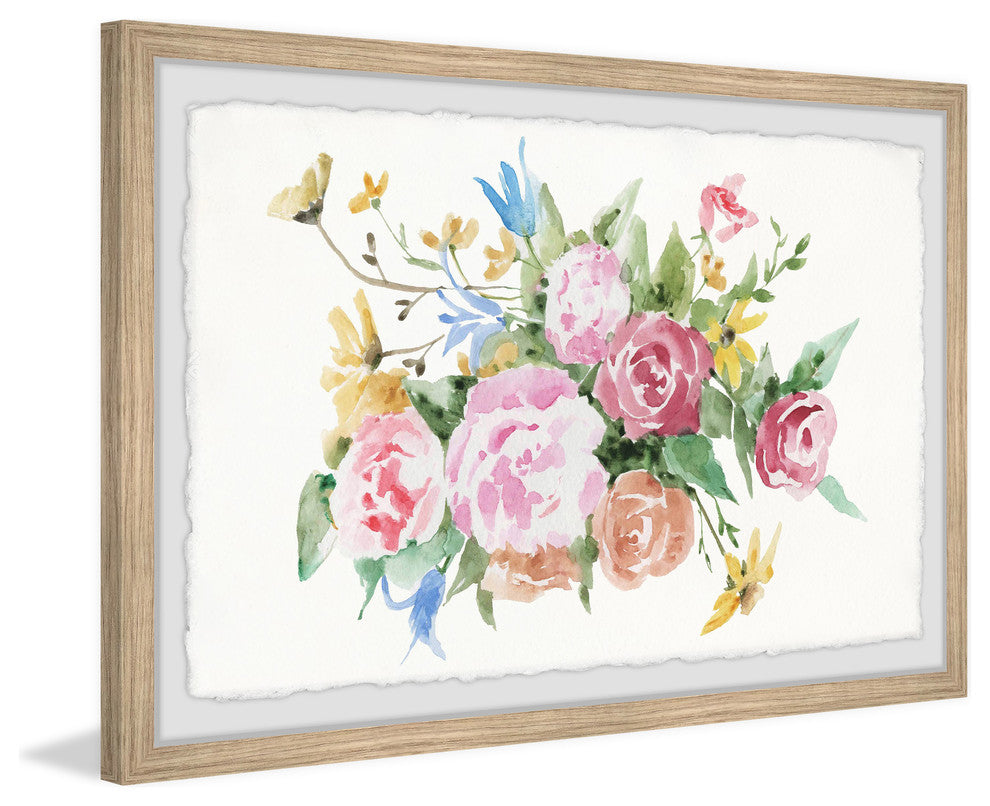 "Spring Flowers" Framed Painting Print, 36"x24"