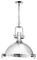 Show 1 Light Down Pendant With Chrome Finish