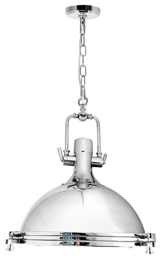 Show 1 Light Down Pendant With Chrome Finish