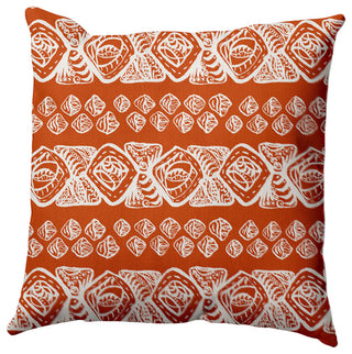 Tribal Geo Pillow, Orange, 26"x26"