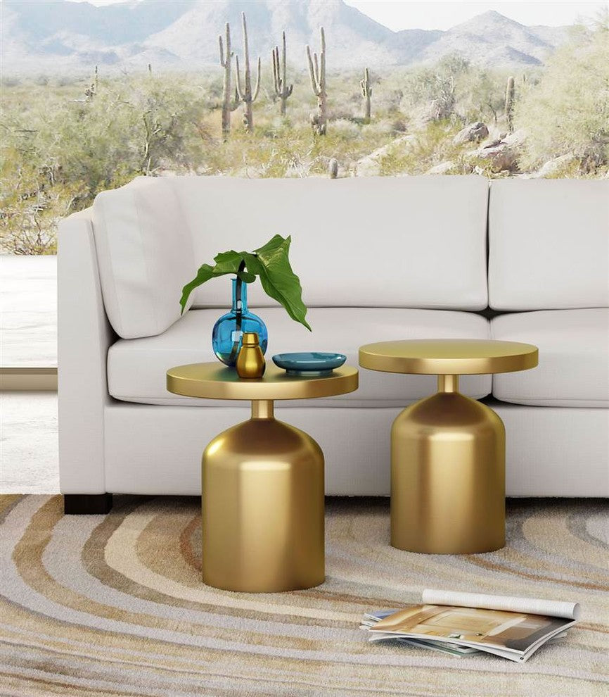 Zuo Modern Kendal Accent Table Brass