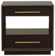 2-Drawer Nightstand, Smoked Peppercorn