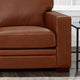 Hydeline Dillon Top Grain Leather Sofa Collection, Cinnamon Brown, Loveseat