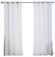 Coco Check Sheer Curtains, Pair, Nordic White, 84"