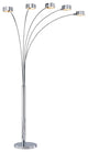 Artiva Micah Arched 88" Floor Lamp W/ Rotatable Shade and Dimmer, Chrome