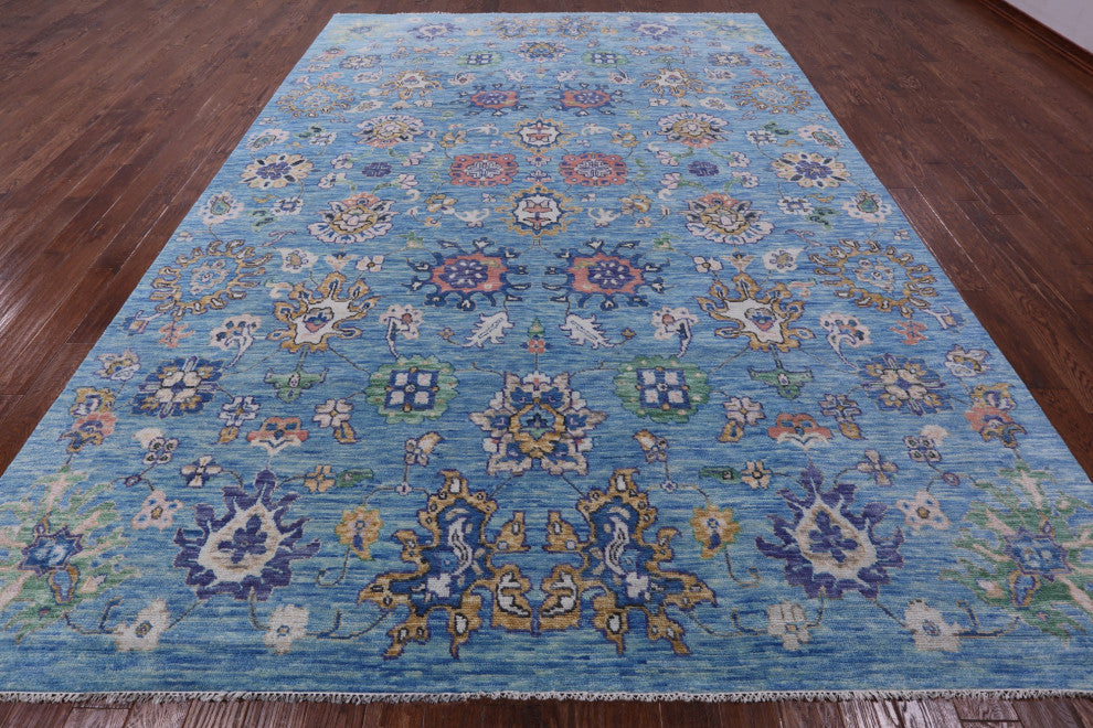 10' 0" X 14' 0" Turkish Oushak Handmade Wool Rug - Q13266