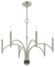 Livex Lighting Brushed Nickel 6-Light Chandelier