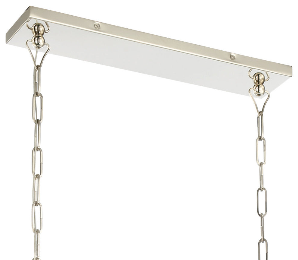 Crystorama Lighting Group 2249 Sylvan 8 Light 42"W Linear - Black Forged