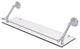 Prestige Monte Carlo 30" Floating Glass Shelf With Rail, Satin Chrome