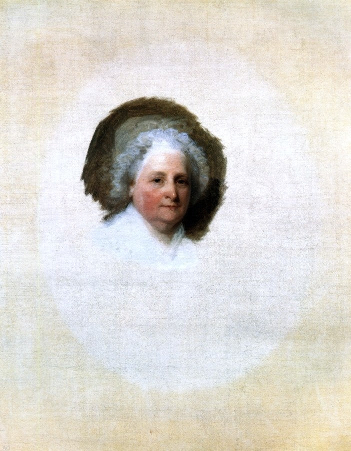 Gilbert Stuart Martha Washington, The Athenaeum Portrait Gallery Wrapped Canvas