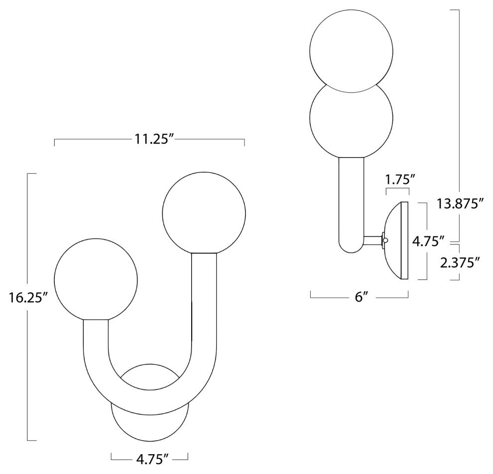 Happy Outdoor Sconce, Left