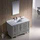 Fresca FVN20-122412GR Oxford 48" Gray Traditional Bathroom Vanity