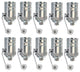 Royal Designs, Inc. Vintage Pull Chain Lamp Socket, Polished Nickel, Set of 10