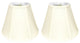 Royal Designs Deep Empire Bell Lamp Shade, Eggshell, 9x18x14, Set of 2