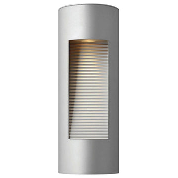Hinkley Luna Medium Wall Mount Lantern, Titanium
