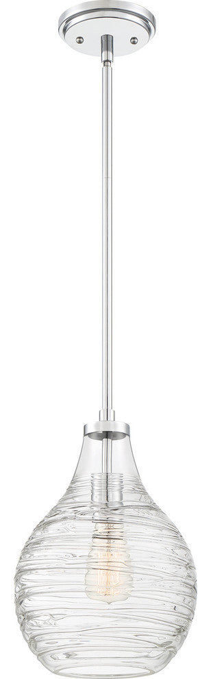 Quoizel QPP4019C One Light Mini Pendant, Polished Chrome Finish