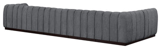 Quinn Chenille Upholstered 6-Piece L-Shaped Modular Sectional, Grey