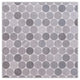 Allure Gray Honed Penny Round Marble Mosaic