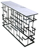 Contemporary Matrix Console Table - Grey