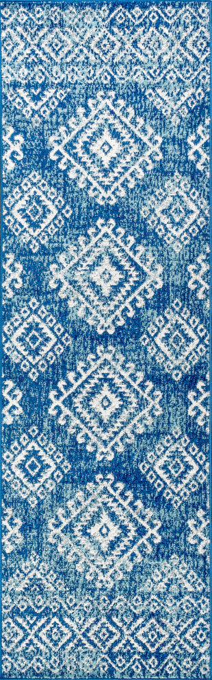 Moroccan HYPE Boho Vintage Tribal Area Rug, 2 X 8