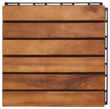 Safavieh Outdoor Osaka Wooden Floor Tile- 6 Slats-Acacia Natural