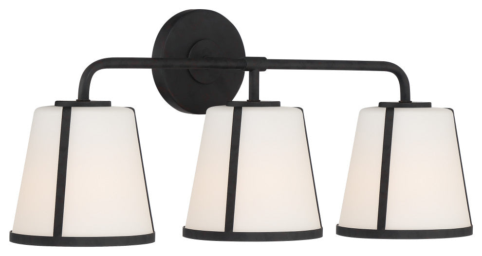 Fulton 3 Light Black Bathroom Vanity