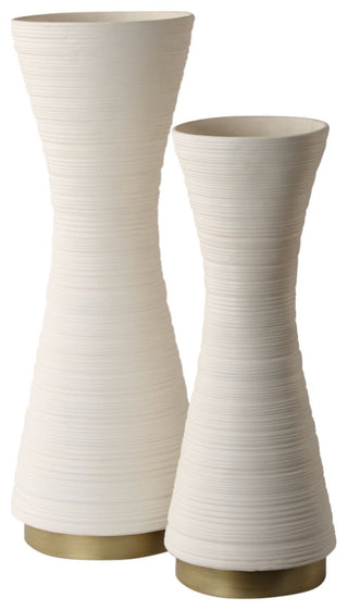 Uttermost Ridgeline White Vases, S/2