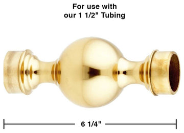Brass Ball Joint Fiting 1.5" Bar Rail Connector |