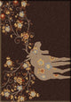 Moose Blossom Rug, Chocolate, 3'x4', Scatter