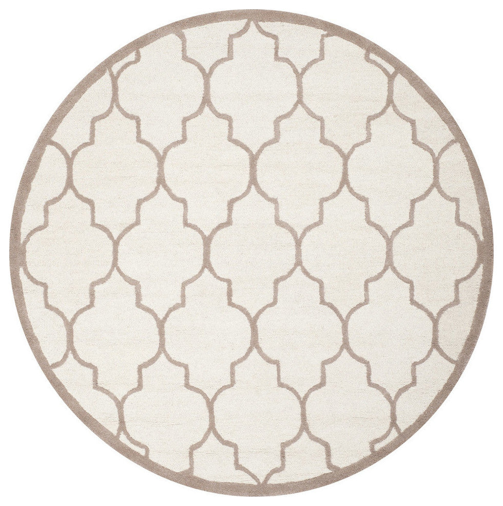 Safavieh Cambridge CAM134P 6' Round Ivory Rug