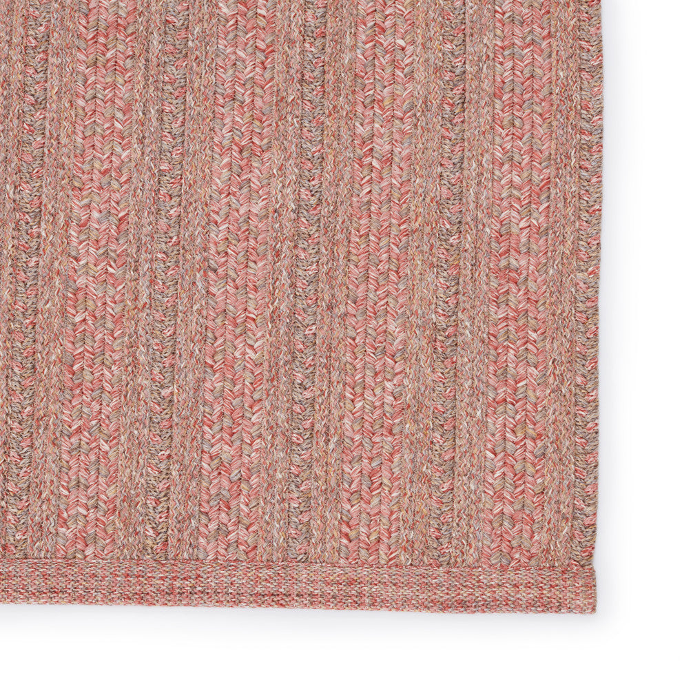Jaipur Living Topsail Indoor/ Outdoor Striped Area Rug, Rose/Taupe, 5'x8'