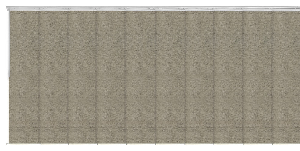 Nilo 10-Panel Track Extendable Vertical Blinds 120-218"W