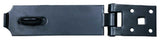 Heavy Duty Padlock Hasp Door Latch Large Black Wrought Iron 9.75" Strap