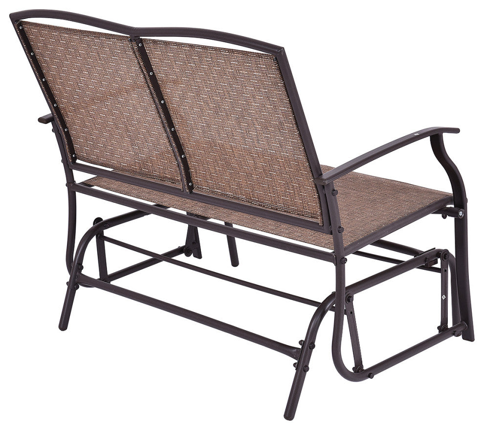 Costway Patio Glider Rocking Bench Double 2 Person Chair Loveseat Armchair