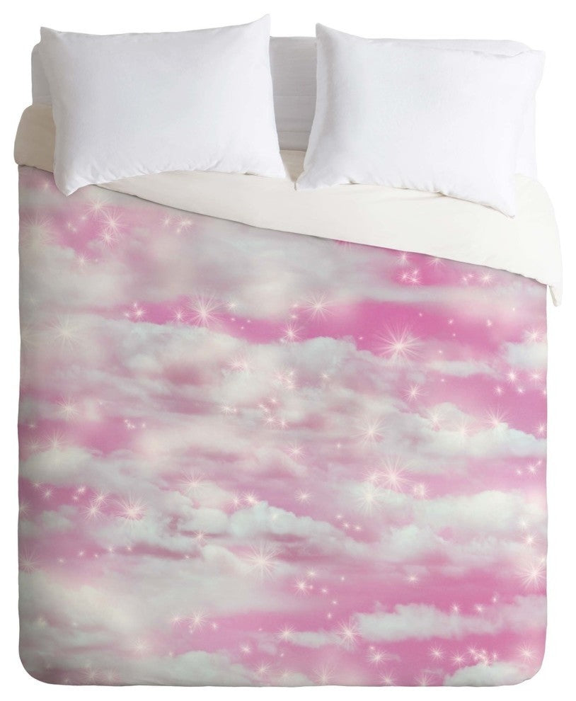 Deny Designs Lisa Argyropoulos Dream Big In Pink Duvet Cover - Lightweight