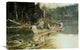 "On The Flathead" Stretched Canvas Giclee by Charles M. Russell, 30"x20"