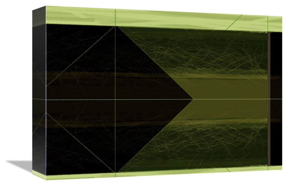 "Abstract Green Cone" Fine Art Print
