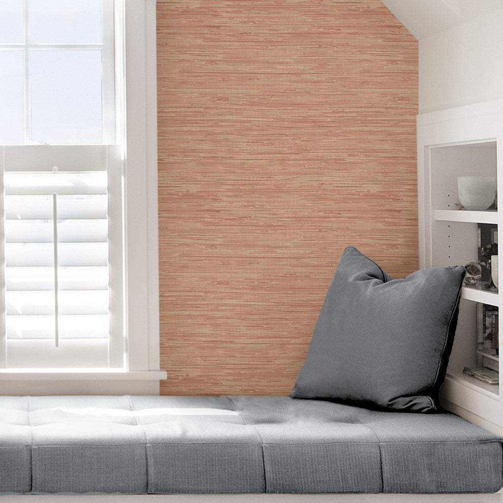Tibetan Grasscloth Spice Peel and Stick Wallpaper Bolt