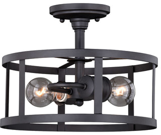 Akron 12" Semi-Flush Mount Oil Rubbed Bronze