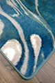 Abstract Jelly Fish, Blue, 8'x11'