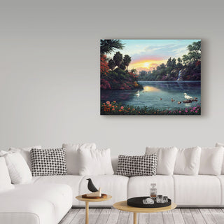 "River Scene" by Anthony Casay, Canvas Art, 24"x18"