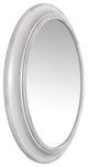 Oval Wall Mirror; Sonore White, 30"