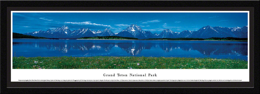 Grand Teton National Park Panoramic Poster , Select Frame