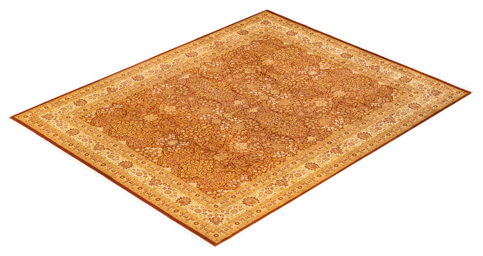 Bilin One-of-a-Kind Hand-Knotted Area Rug Orange, 8'3"x10'4"