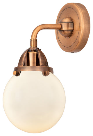 Beacon Sconce, Antique Copper, Matte White, Matte White