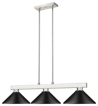Z-Lite 152-MMB Cobalt 3 Light 50"W Linear Pendant - Modern Gold