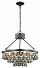 Bettina 24" Eight Light Pendant Bronze Clear Crystal