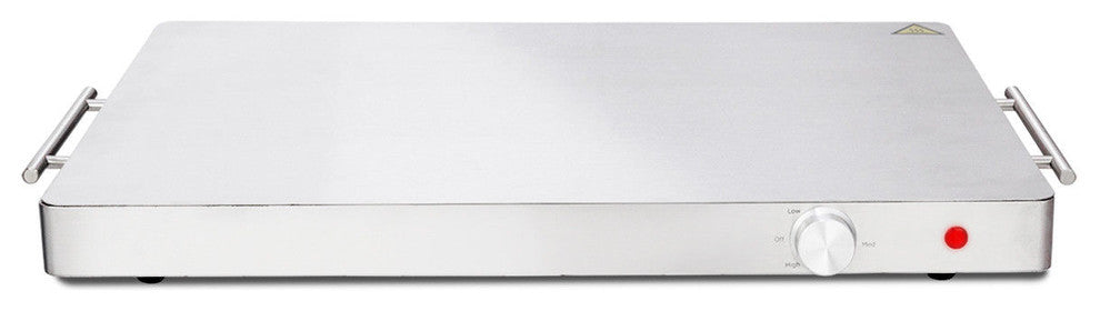 Costway Electric Warming Tray Food Dish Stainless Steel Hot Plate Tabletop