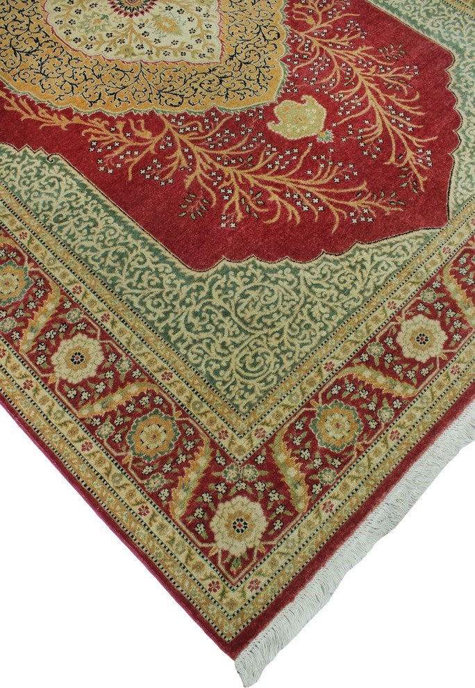 Turkish-Knotted Ankara Mylah Rust Rug 6'2"x9'2"