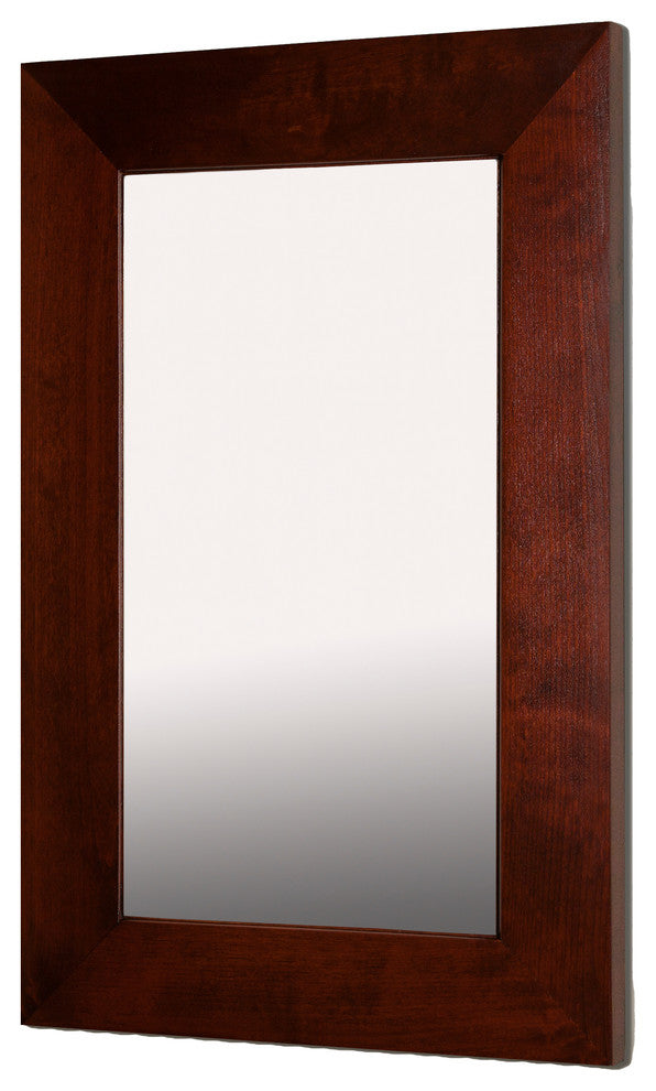 14x24 Fox Hollow Furnishings Mirrored Medicine Cabinet, Espresso